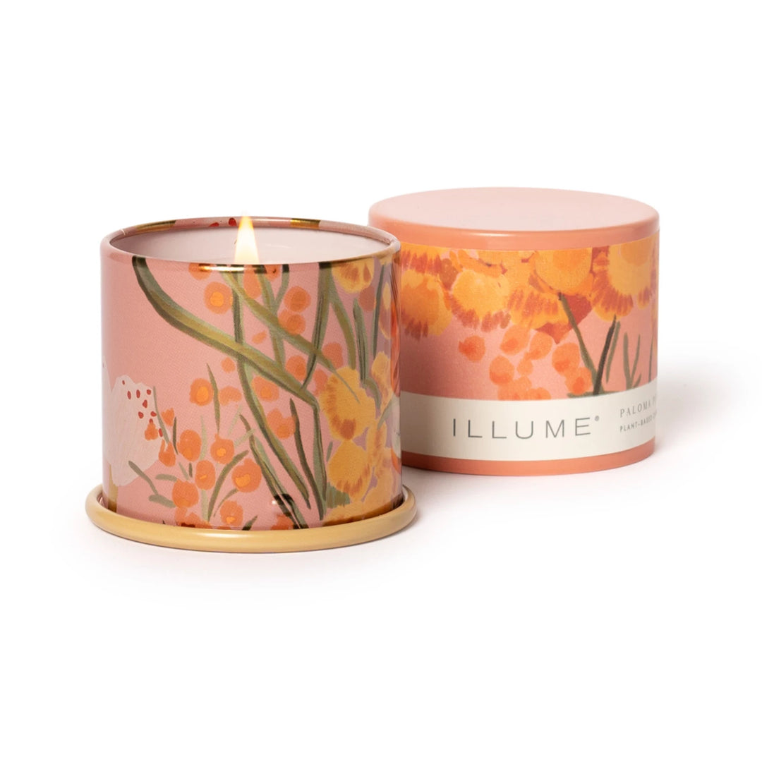 Paloma Petal Tin Candle