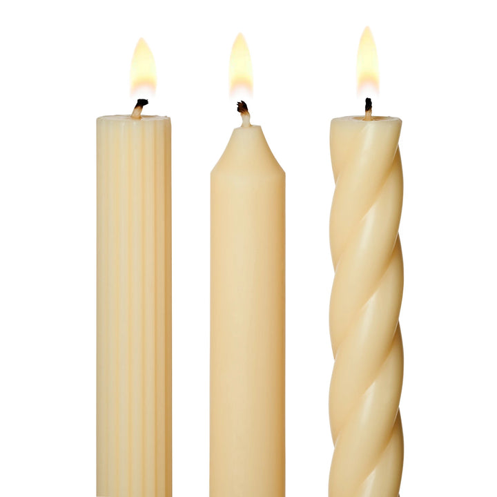 Assorted Taper Candles 3-Pack