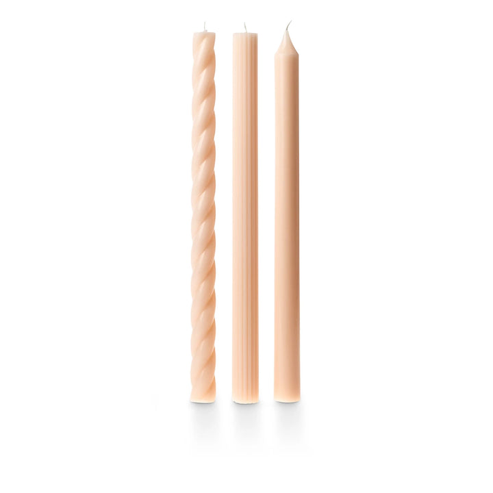 Assorted Taper Candles 3-Pack - Merry Piglets
