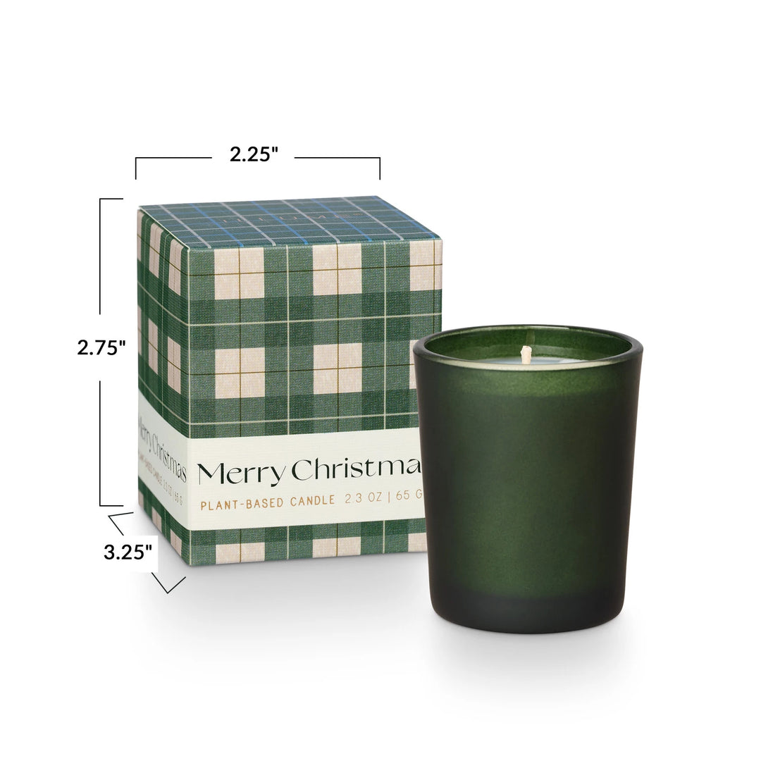 Balsam & Cedar Merry Christmas Votive Candle