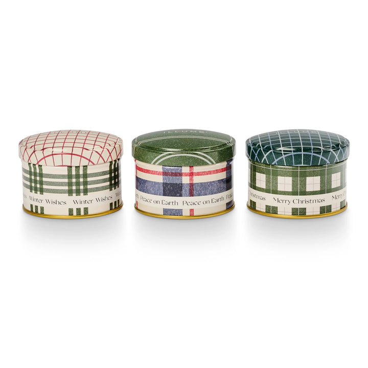 Balsam & Cedar Holiday Tin Trio Gift Set