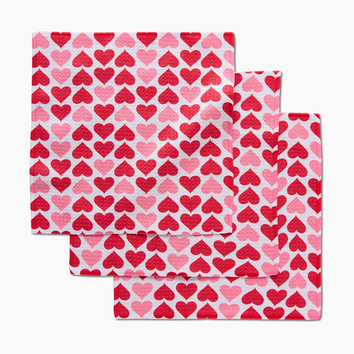 Blushing Hearts Dishcloth Set