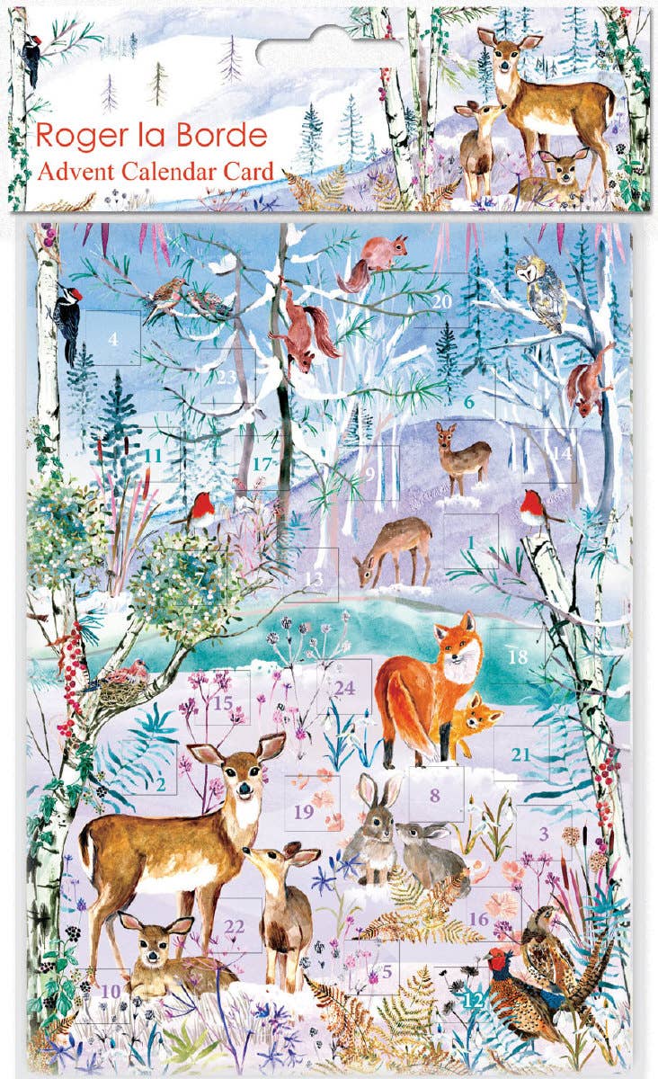 Wild Winter's Song Advent Calendar Greeting Card