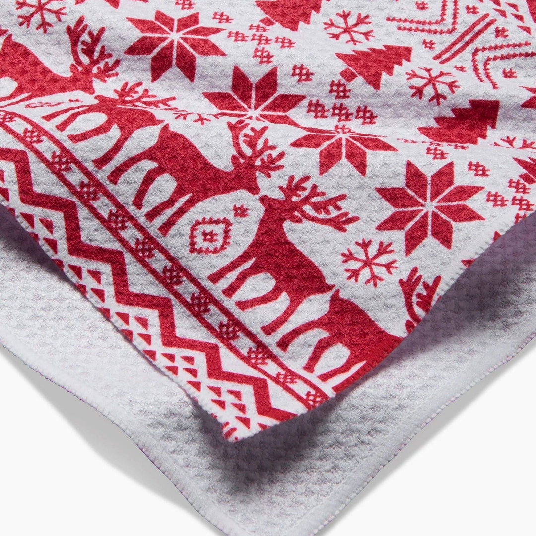 Christmas Jumper Geometry Tea Towel