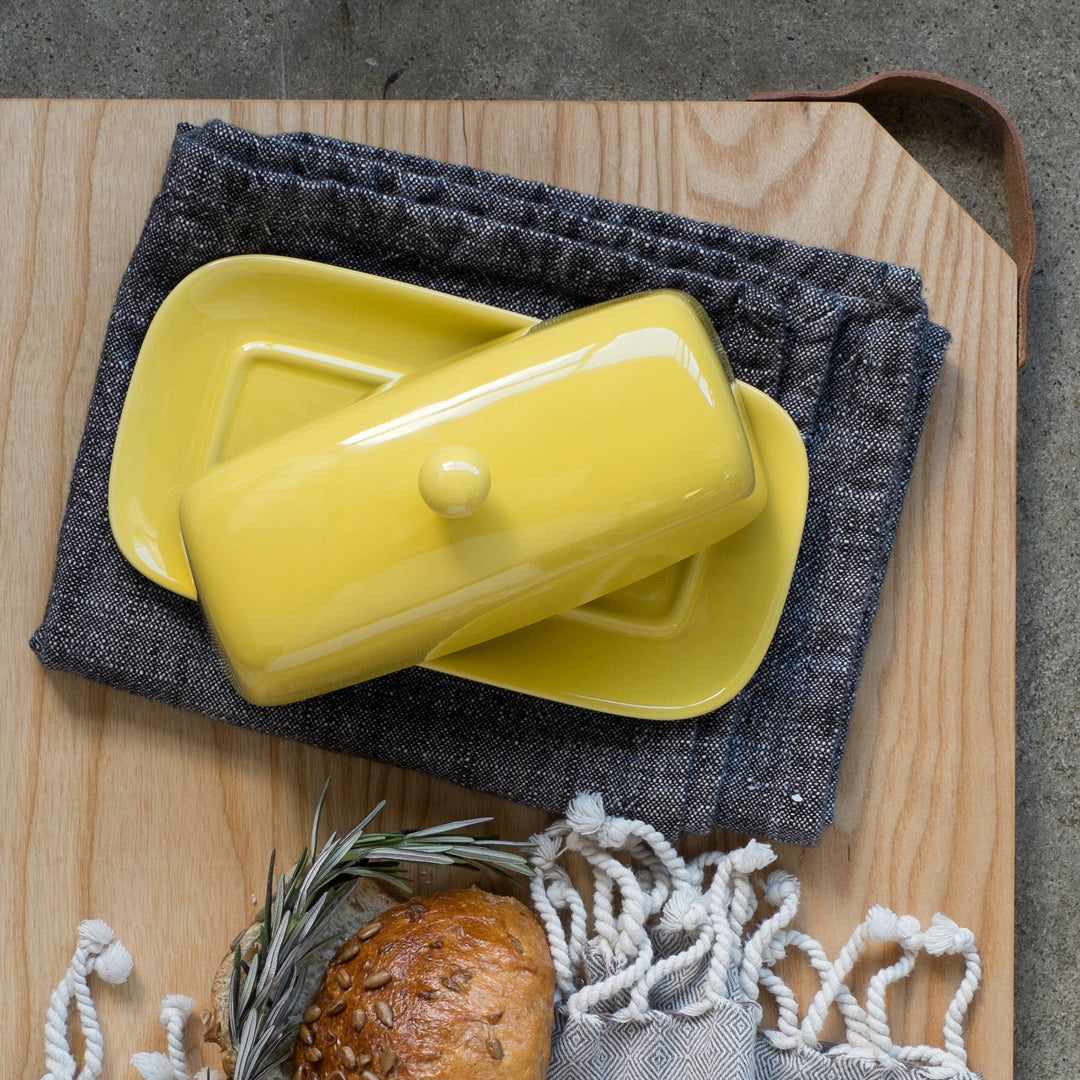 Lemon Yellow Butter Dish