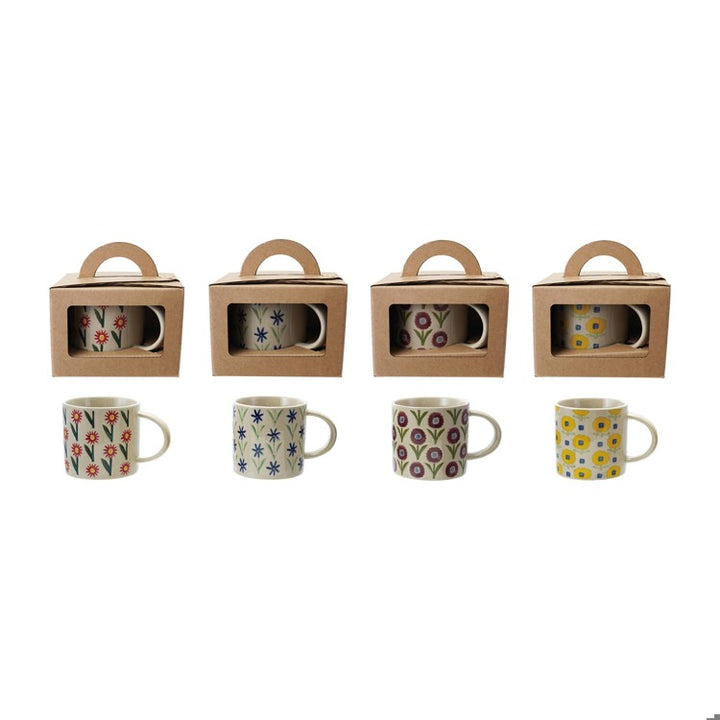 Floral Fun Stoneware Mug