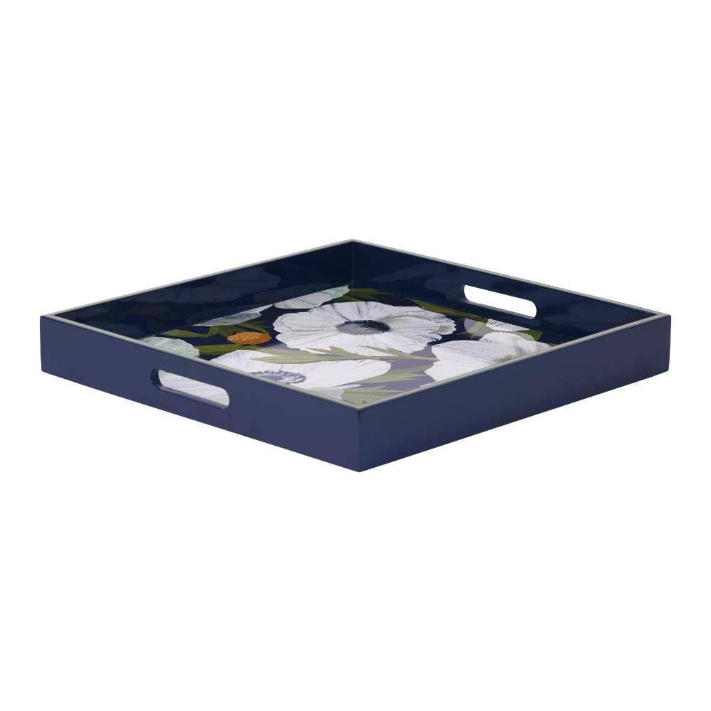 Anemone Poppy Square Tray
