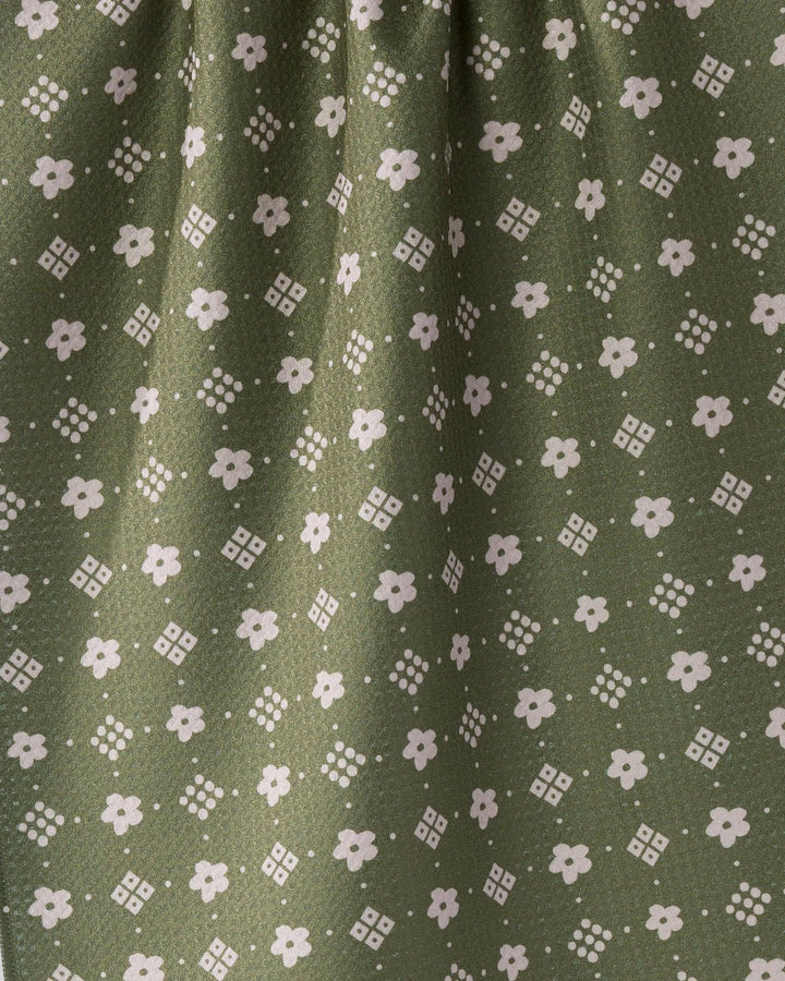 Green Gables Geometry Tea Towel