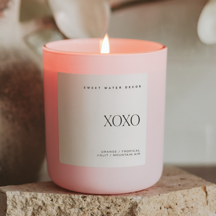 XOXO Pink Candle