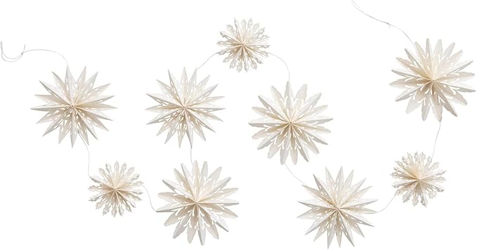 Paper Snowflake Garland