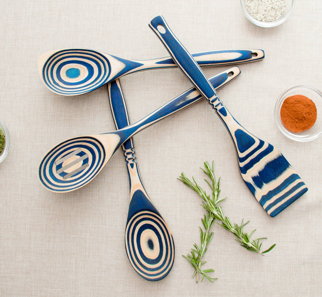 Blue Pakka Wood Spoon