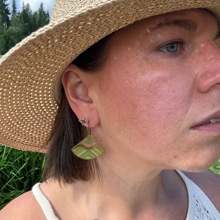 Range Stained Glass Resin Earrings