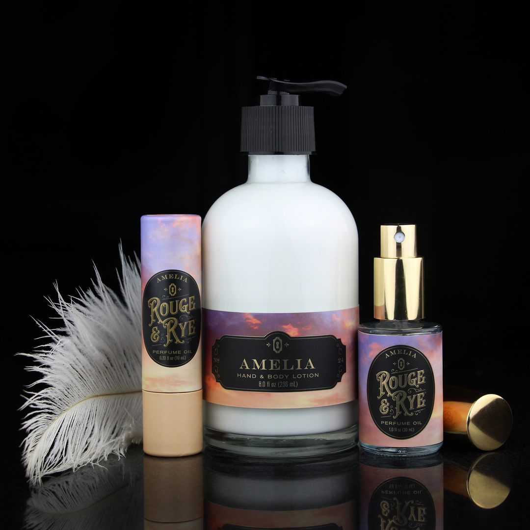 Amelia Leather, Violet, Vanilla and Birch Perfume Oil