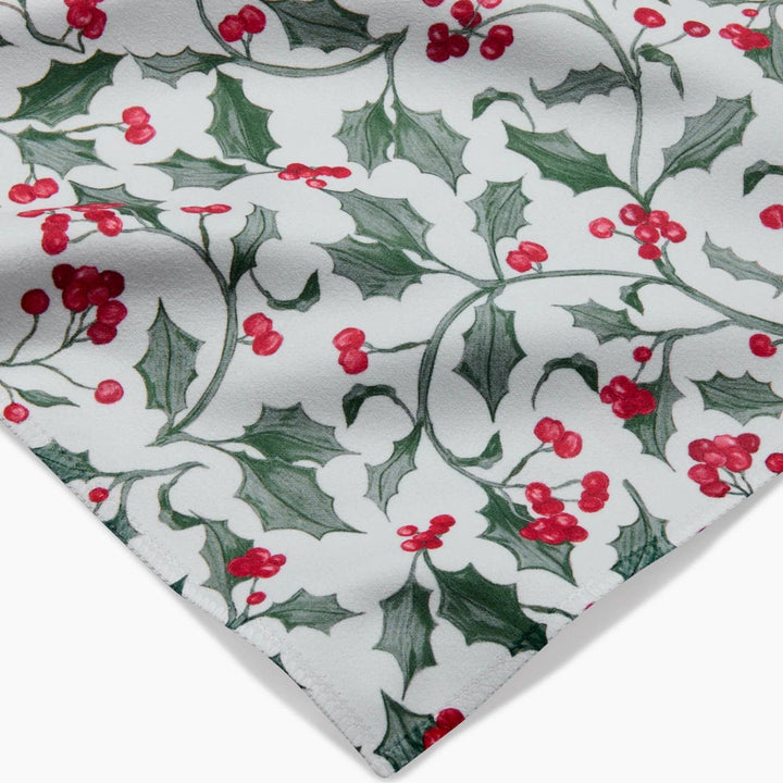 Christmas Holly Geometry Dinner Napkin Set