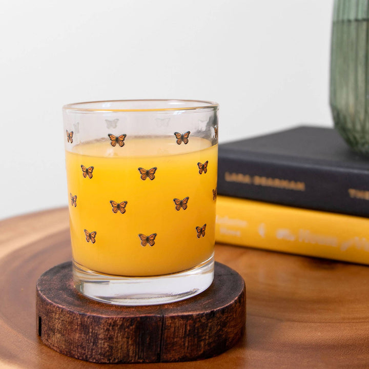 1canoe2 | One Canoe Two Paper Co. - Tiny Monarch Butterflies Short Juice Glass - Merry Piglets