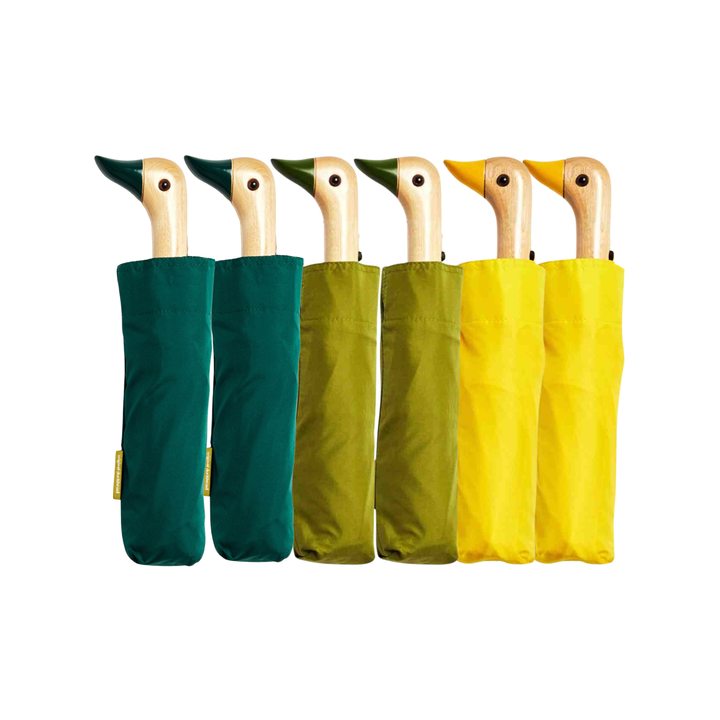 Original Duckhead Umbrella - Greens + Yellow