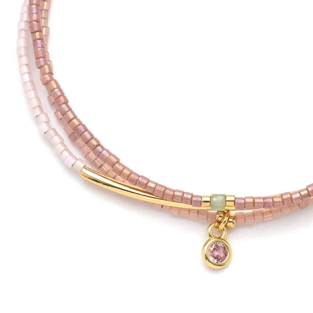 Bracelet Trio - Blush/Gold