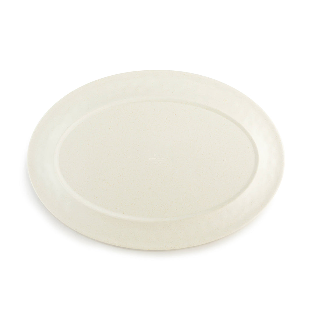 Gold Leaves Large Melamine Oval Platter