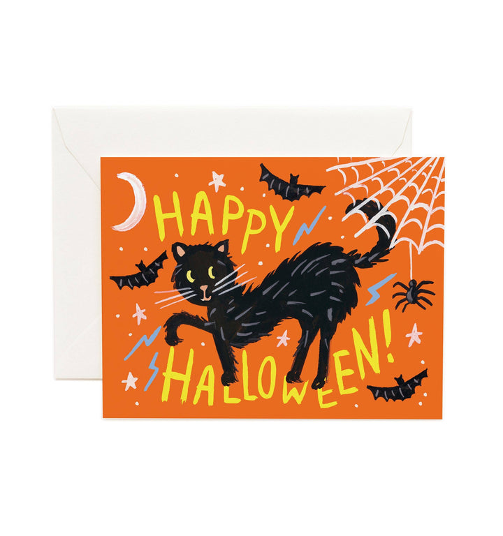 Black Cat Greeting Card