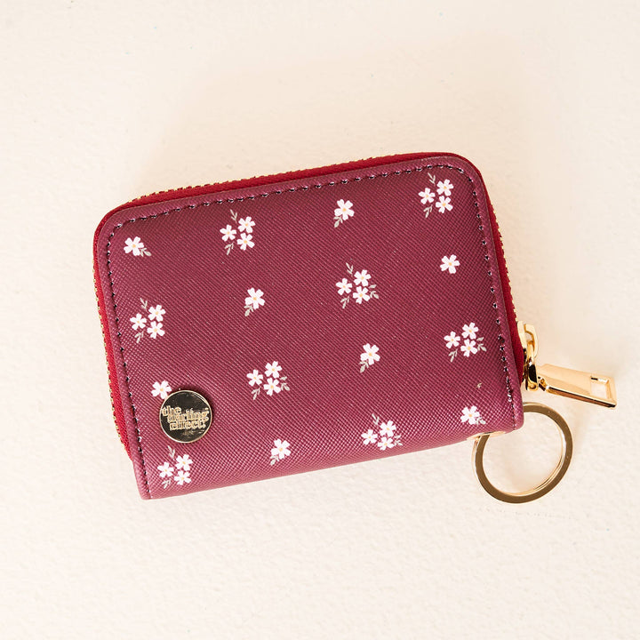 Posies Plum Zip Around Wallet