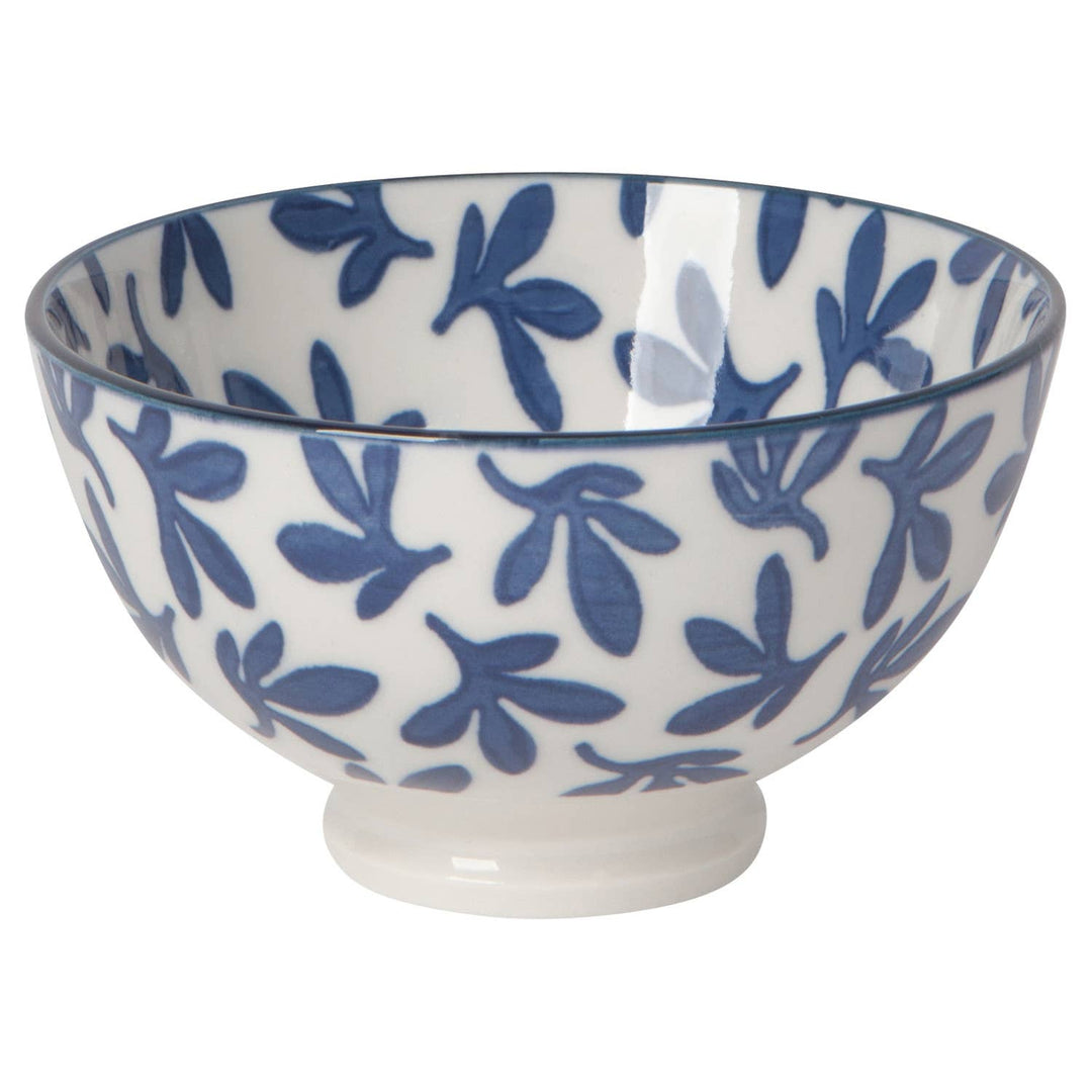 Blue Floral Stamped Bowl