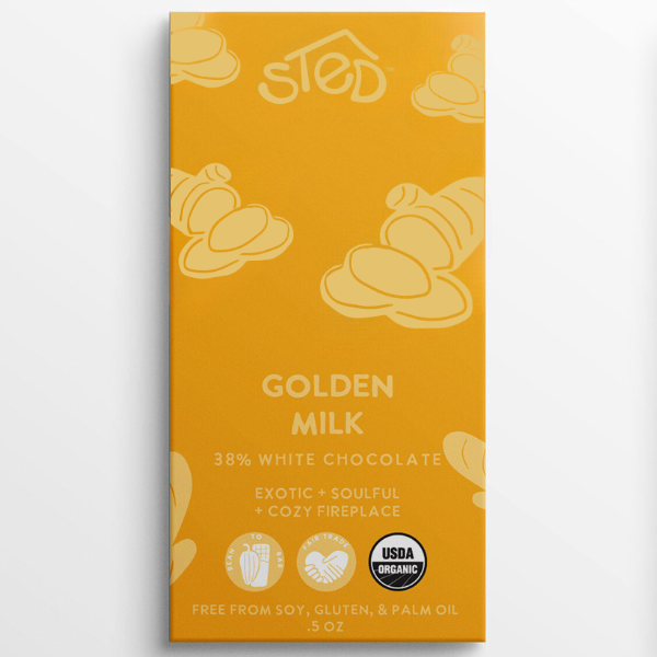Mini Golden Milk Chocolate Bar - Merry Piglets