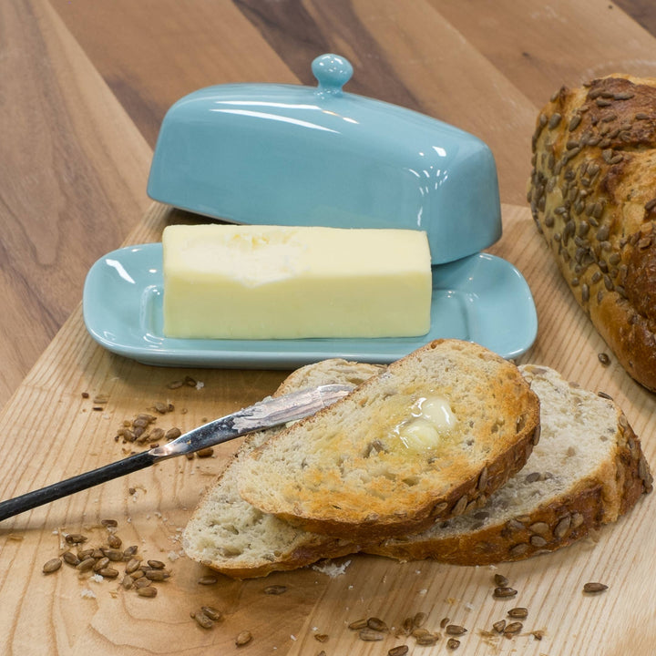 Eggshell Blue Butter Dish