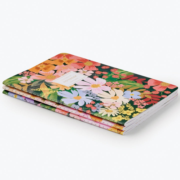 Set of 3 Marguerite Notebooks