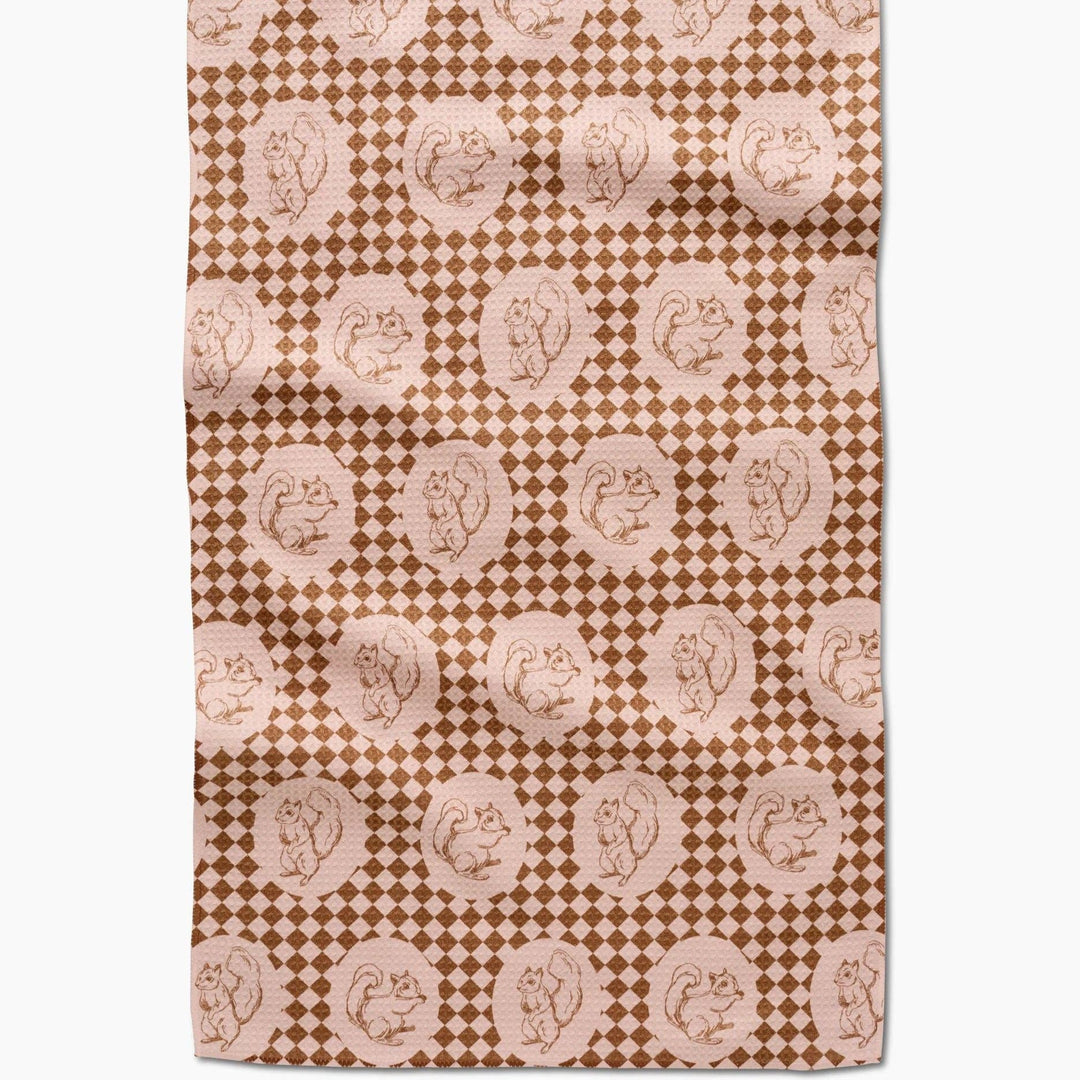 Nuts About You Geometry Tea Towel