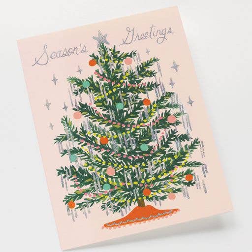 Tinsel Tree Greeting Card