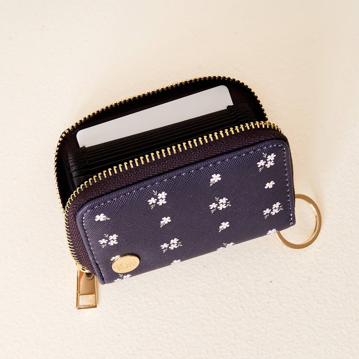 Posies Navy Zip Around Wallet