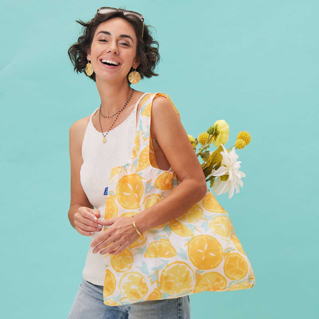 Lemon Slices Reusable Shopper Tote