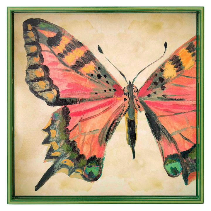 Butterfly Study Square Tray