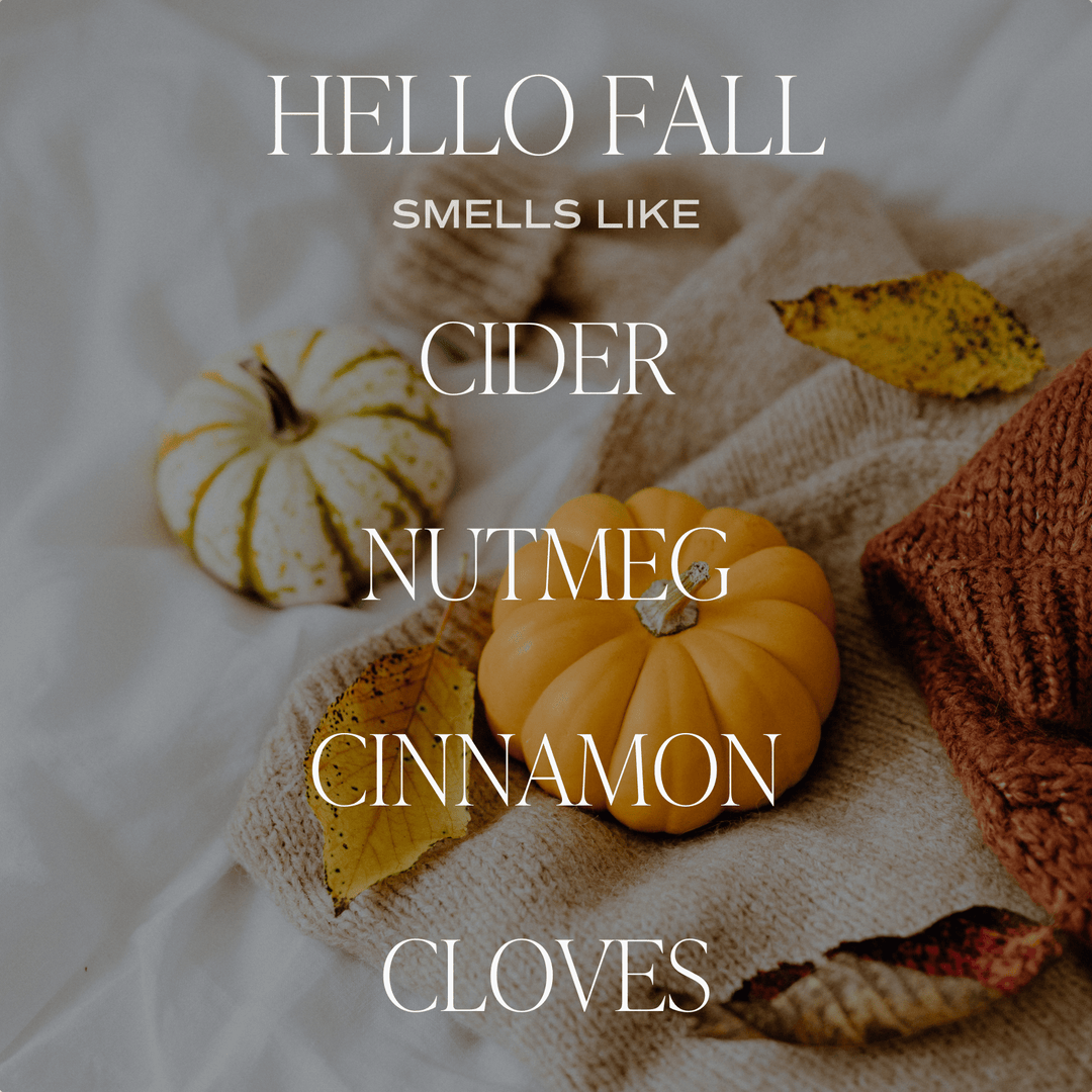 Hello Fall Brown Matte Candle