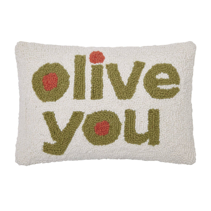 Olive You Wool Pillow