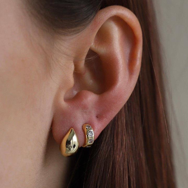 Gold Dome Earrings