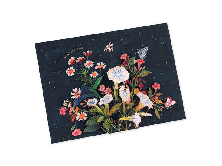 Night Garden Sympathy Pop-Up Greeting Card