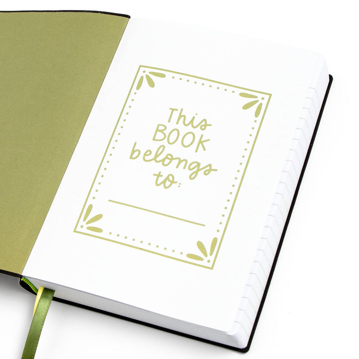 Green Floral Journal