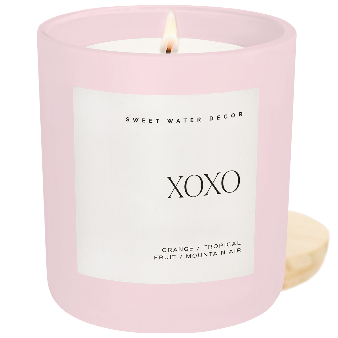 XOXO Pink Candle