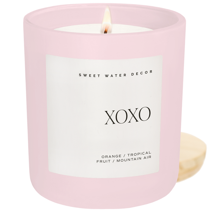 XOXO Pink Candle
