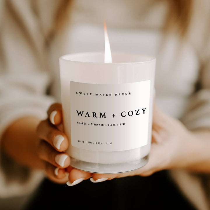 Warm + Cozy 11 oz Soy Candle - Merry Piglets