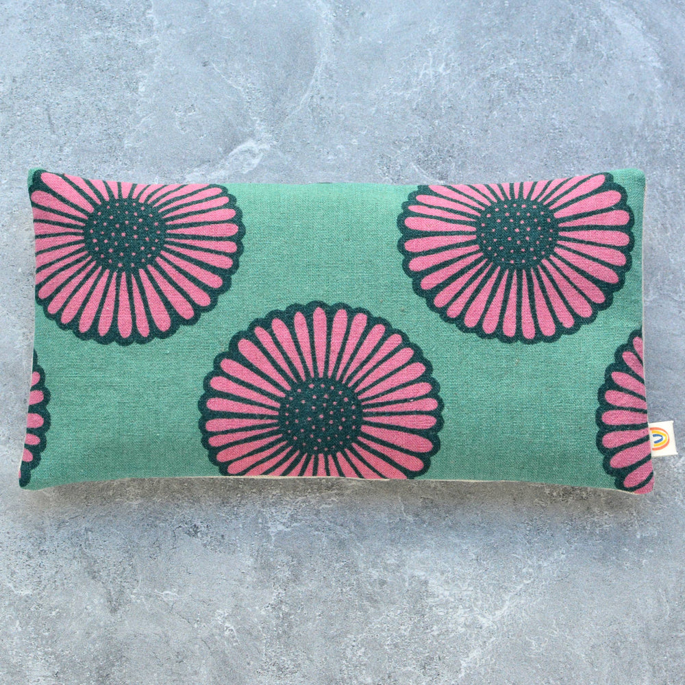 Weighted Eye Pillow Aqua African Daisy - Merry Piglets