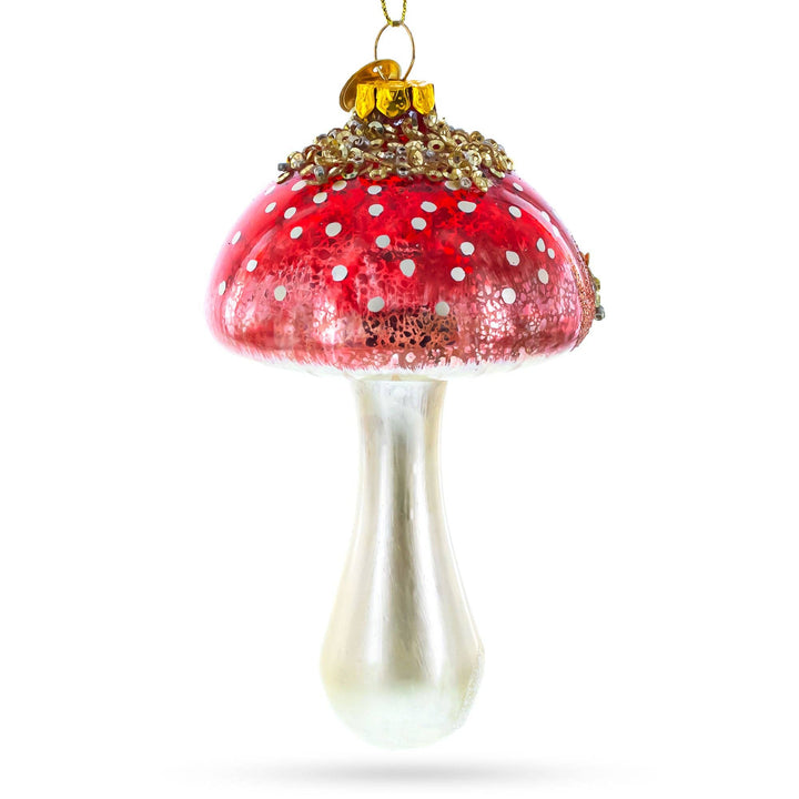 Mushroom Glass Ornament