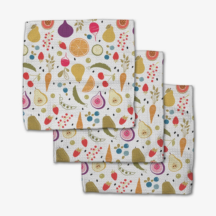 Farmers Market Geometry Dishcloth Set