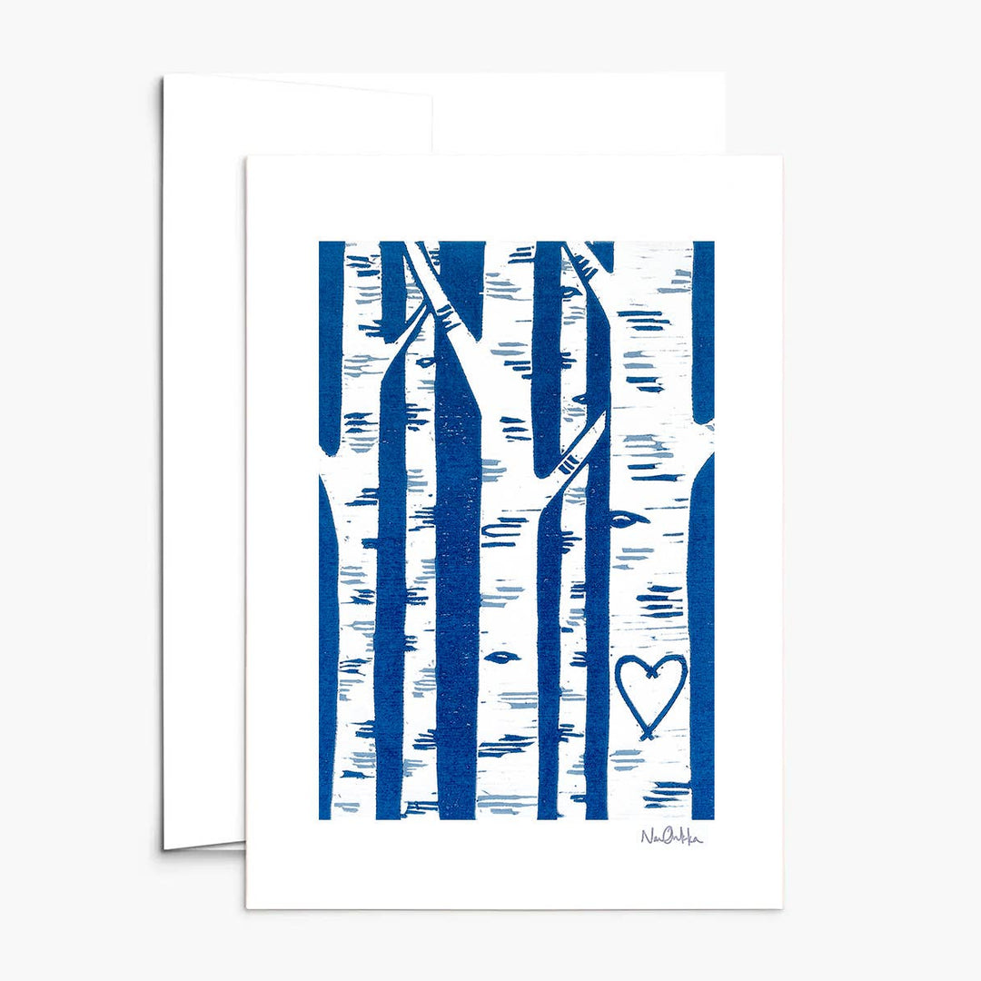 Birch Love Greeting Card