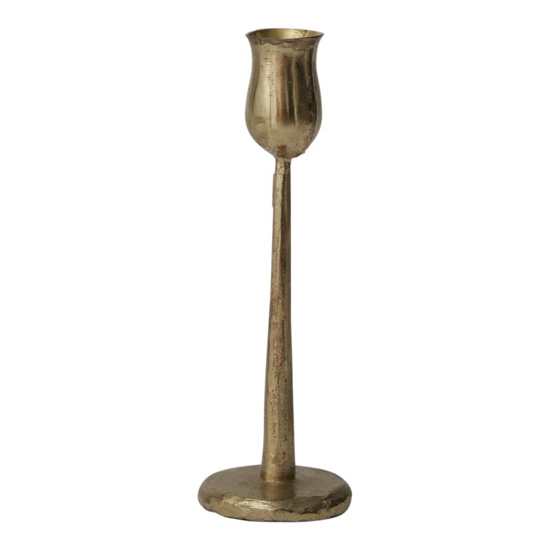 Auric Metal Candlestick