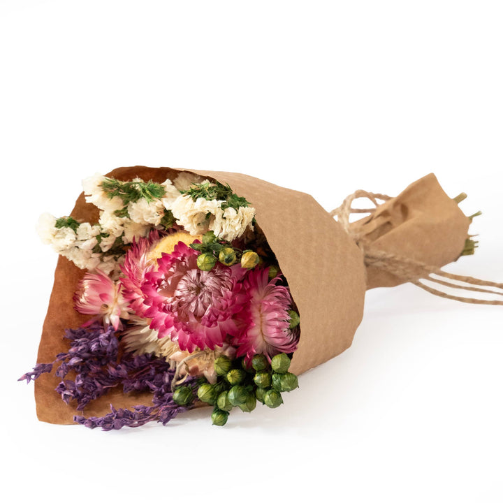 Strawflower & Larkspur Mini Bouquet