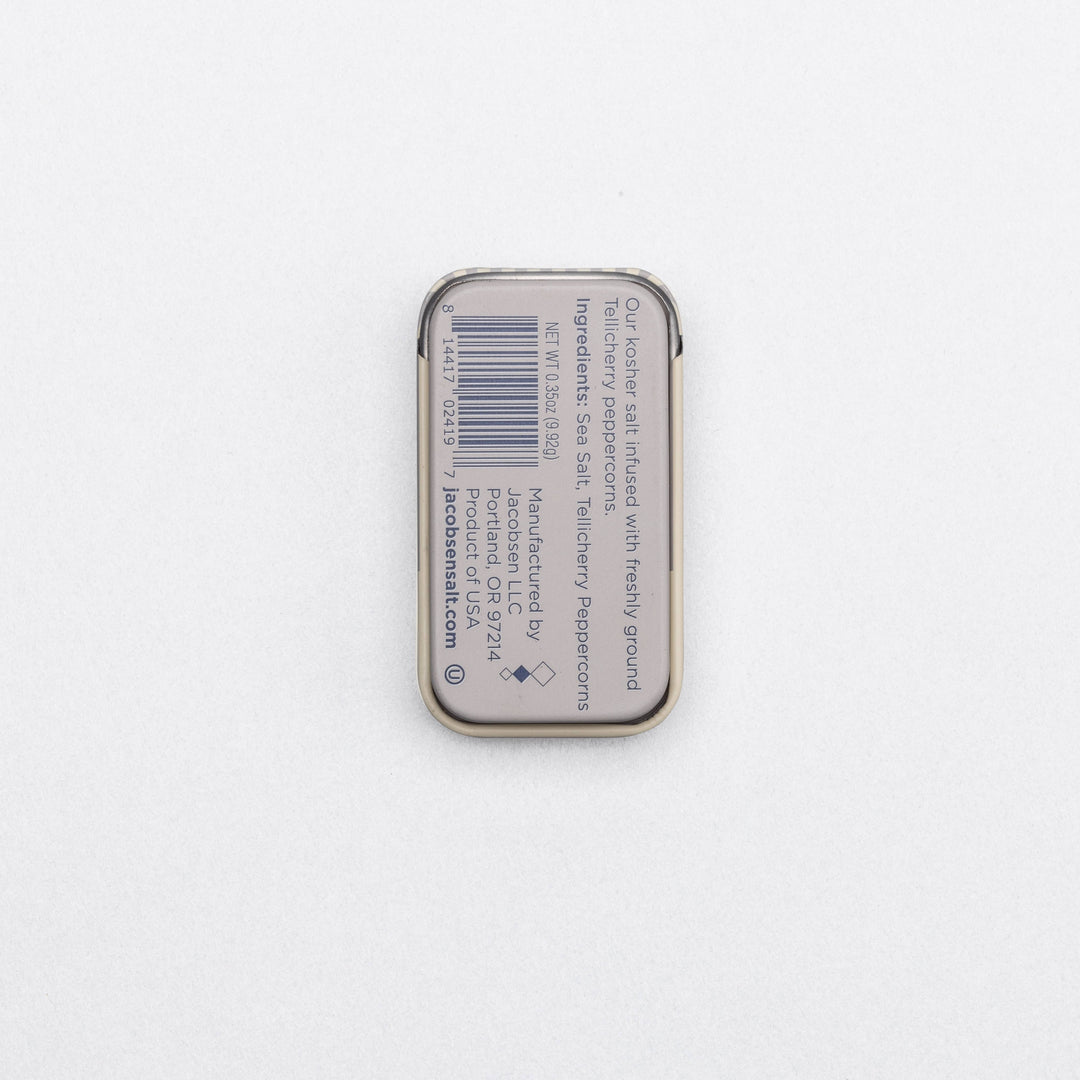 Black Pepper Infused Sea Salt