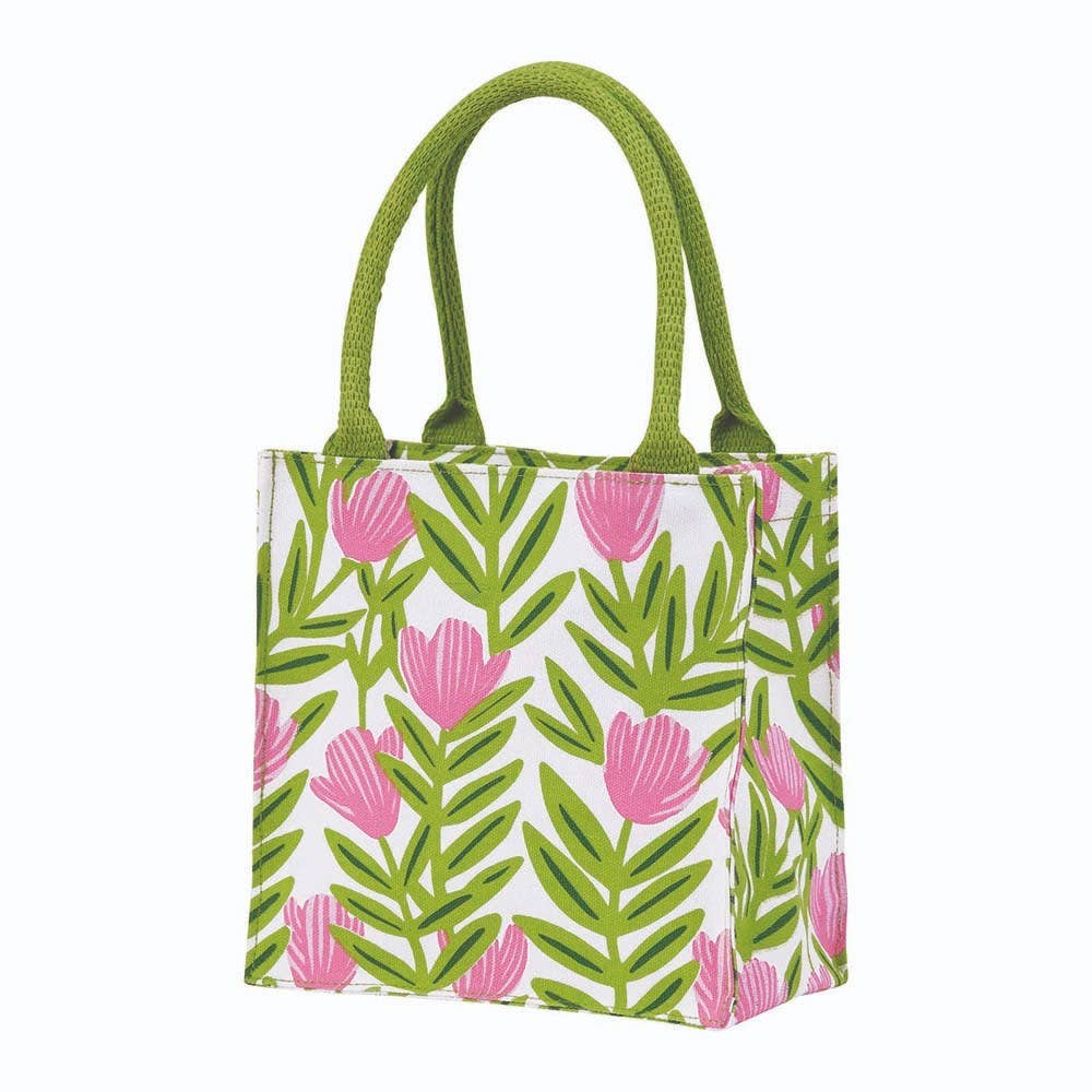 Pink Flower Reusable Gift Bag