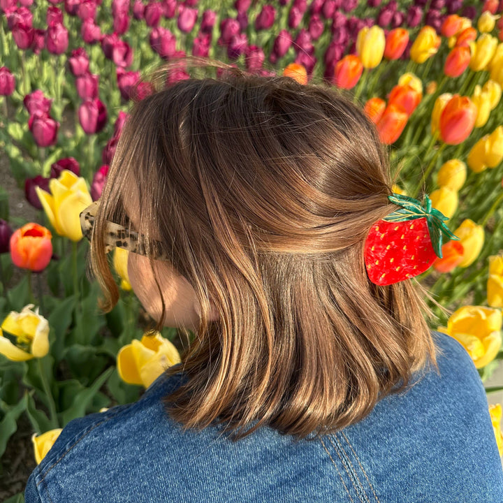 Strawberry Fruit Claw Hair Clip